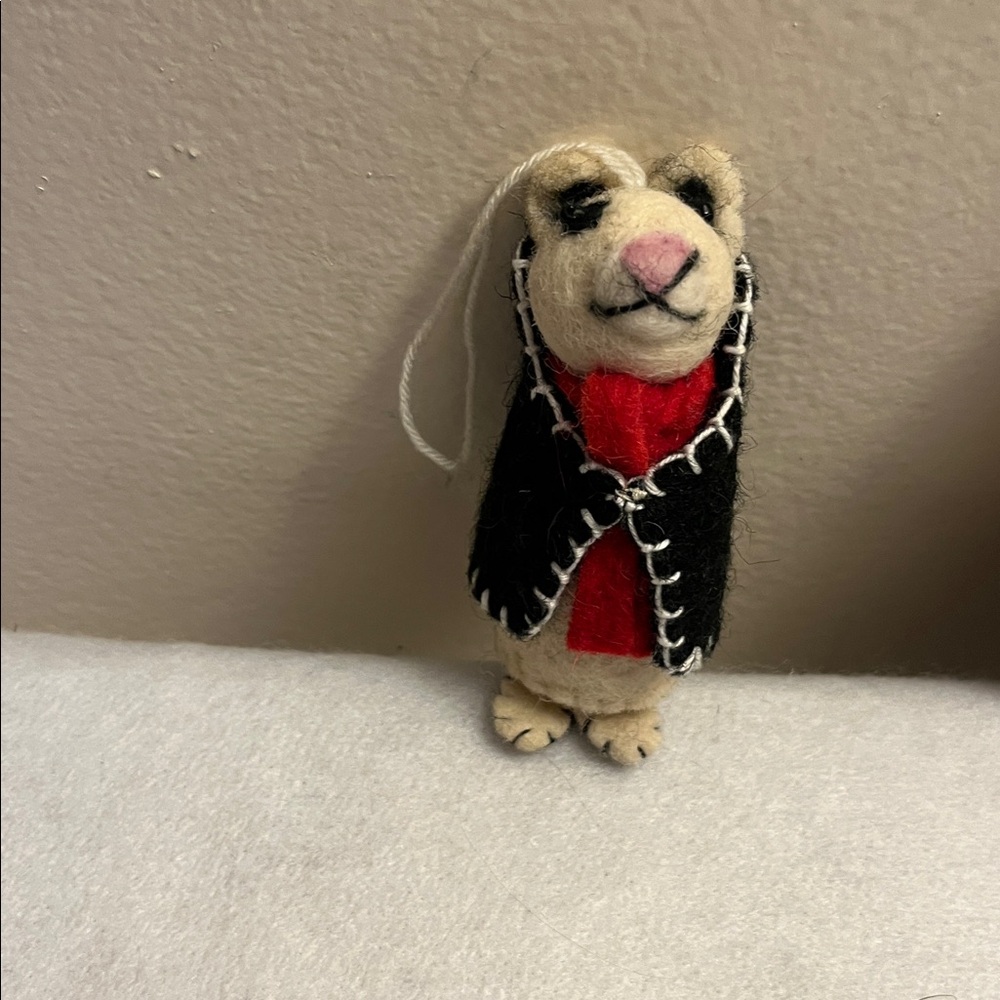 Embroidered Wool Dog Ornaments from India 'Festive Pups' Set of 6 - Picture 2 of 11